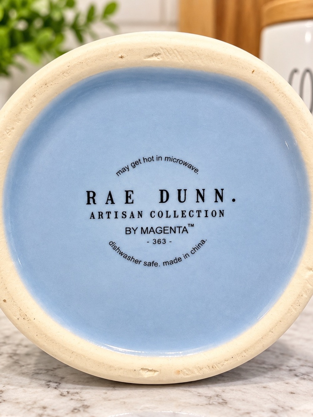 Rae Dunn Blue 'Take Care of Yourself' Ceramic Mug - Picture 3 of 4